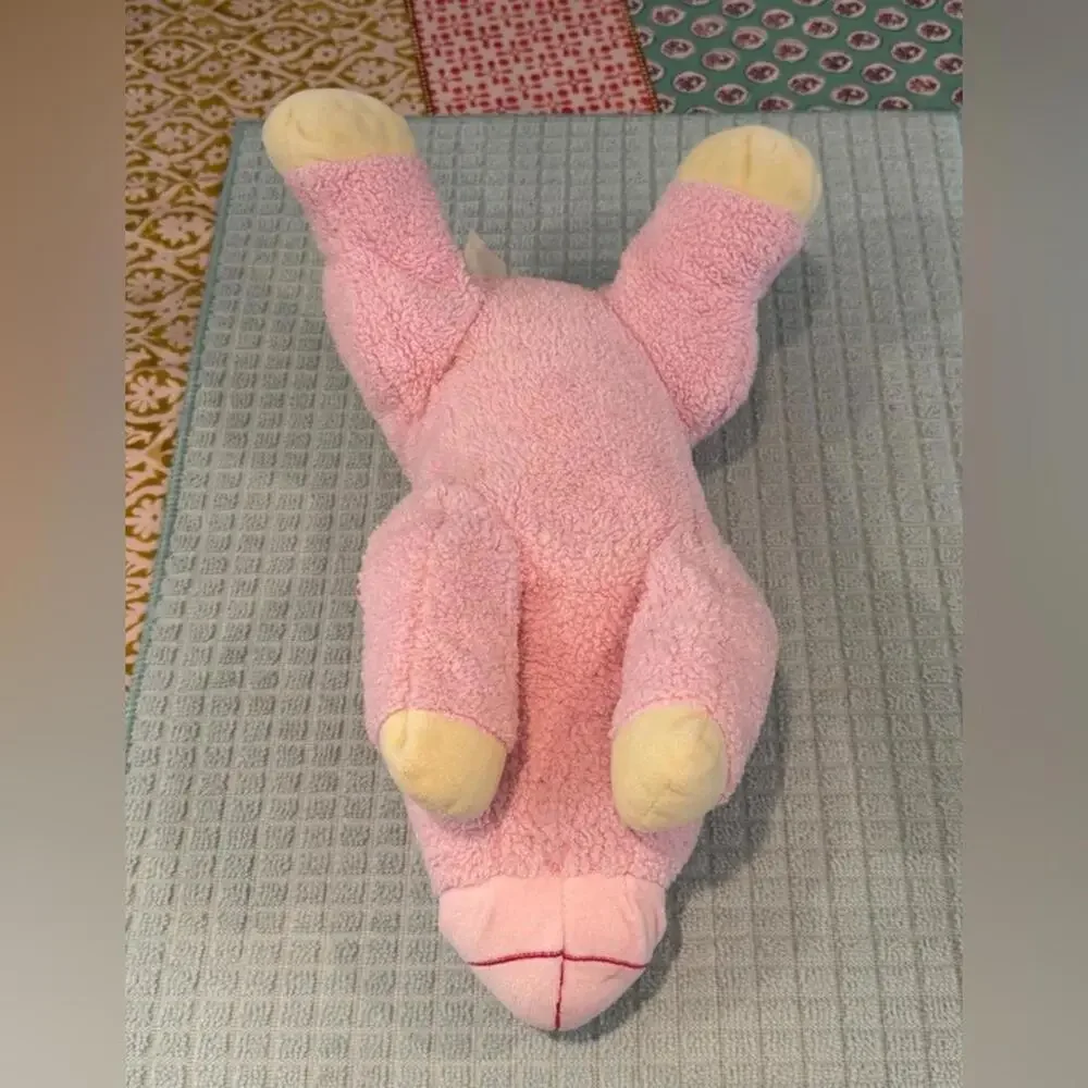 Kmart Floppy Pig Plush Stuffed Animal Pink Large Sherpa Fleece‎ Soft Toy Nursery